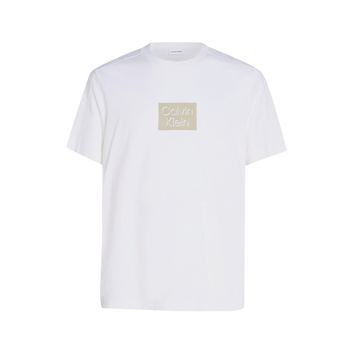 Calvin Klein Cut Out Shadow Logo T-Shirt YAF Bright White