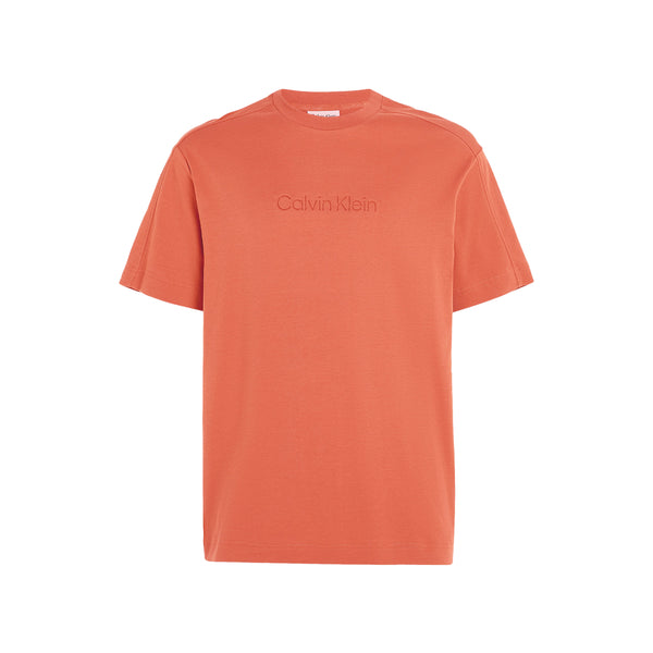 Calvin Klein Debossed Logo T-Shirt S0B Orange
