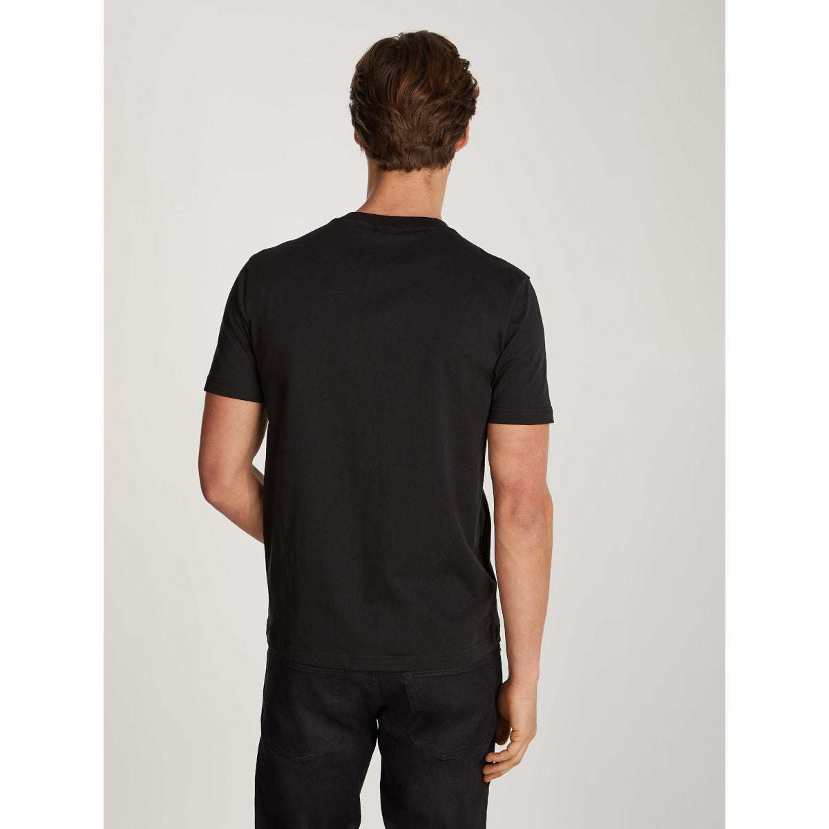 Calvin Klein Raised Concrete Logo T-Shirt BEH Black