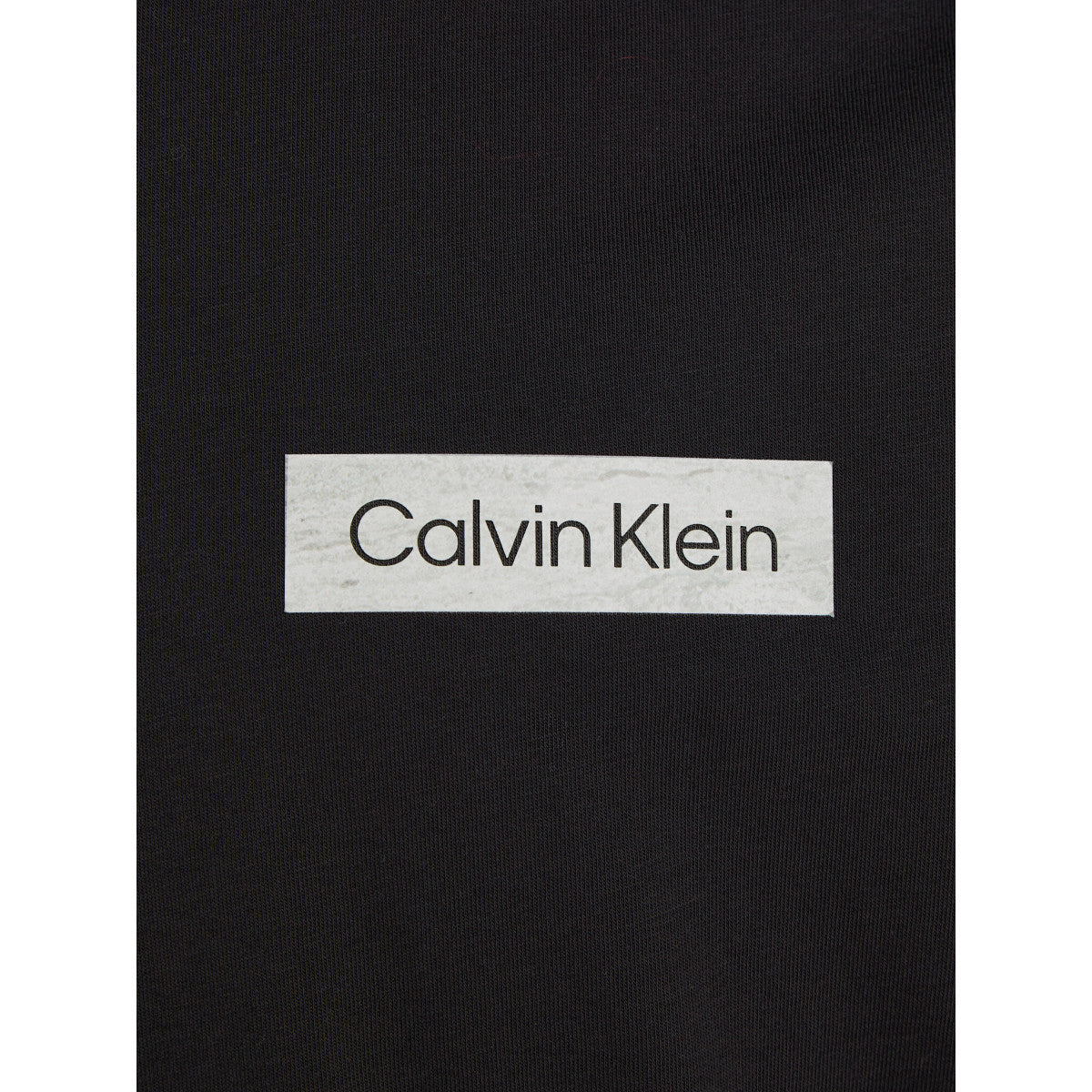 Calvin Klein Raised Concrete Logo T-Shirt BEH Black