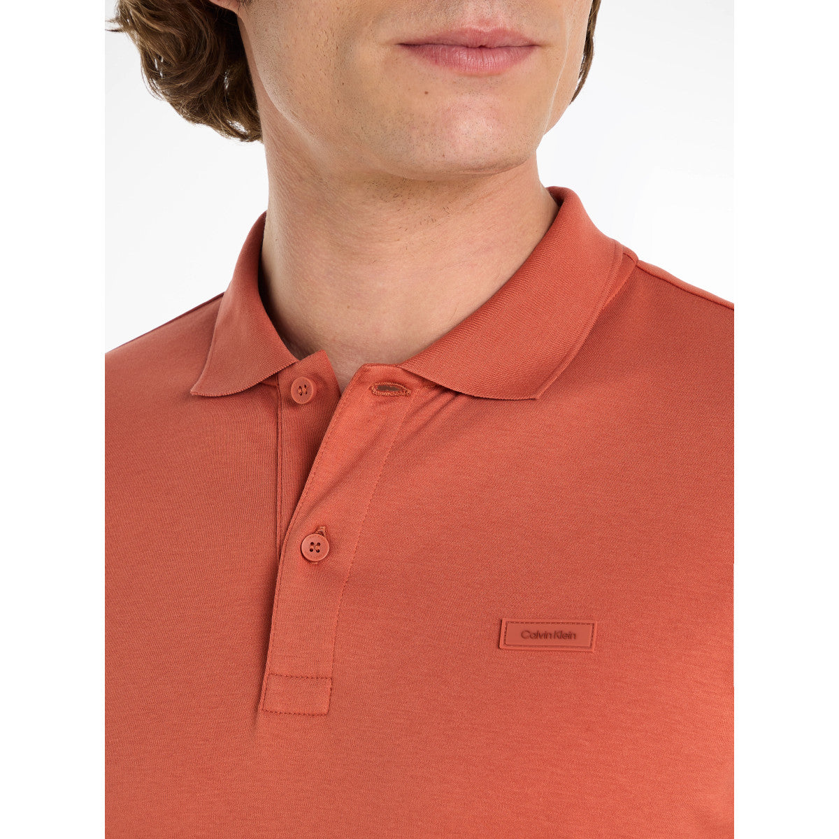 Calvin Klein Slim Fit Polo Shirt S0B Orange