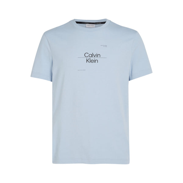 Calvin Klein optic Line Logo T-Shirt CGK Kentucky Blue