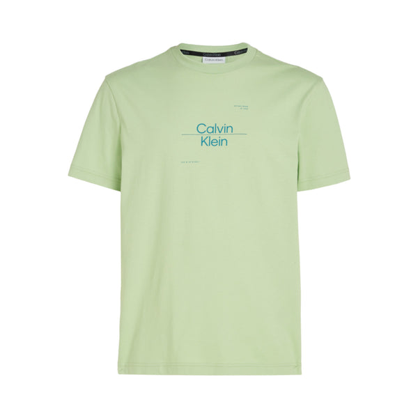 Calvin Klein optic Line Logo T-Shirt LJ4 Quiet Green