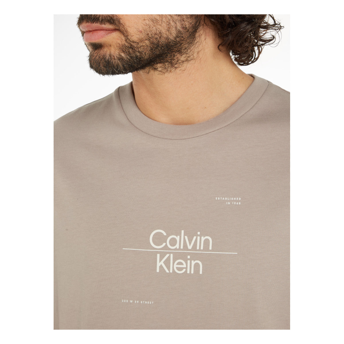 Calvin Klein optic Line Logo T-Shirt PAN Atmosphere