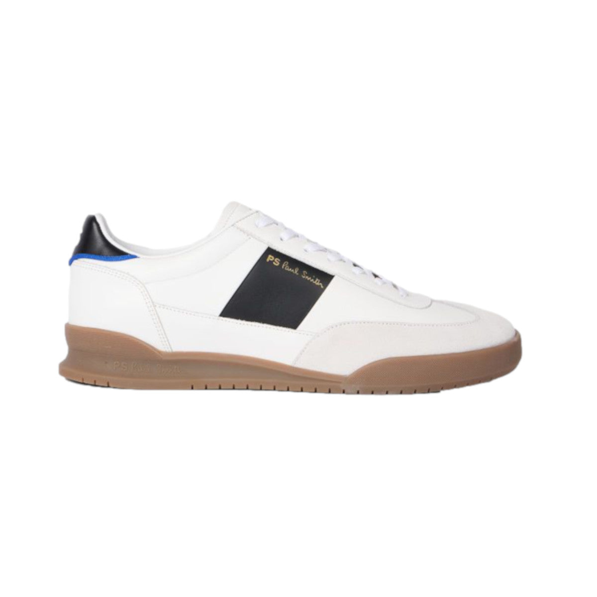 PS Paul Smith Dover White Black Side Panel Trainers 01 WHITE