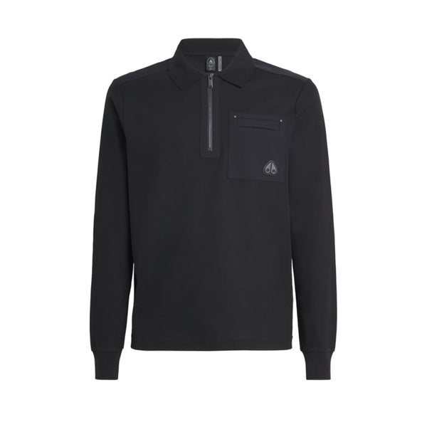 Moose Knuckles Dalon LS Polo Shirt 292 Black