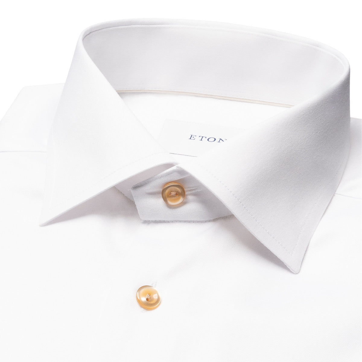 Eton Contemporary Fit Signature Twill Beige Effect Shirt 00 White