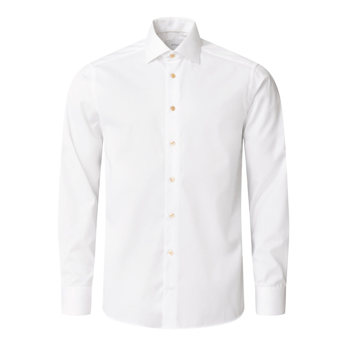 Eton Contemporary Fit Signature Twill Beige Effect Shirt 00 White