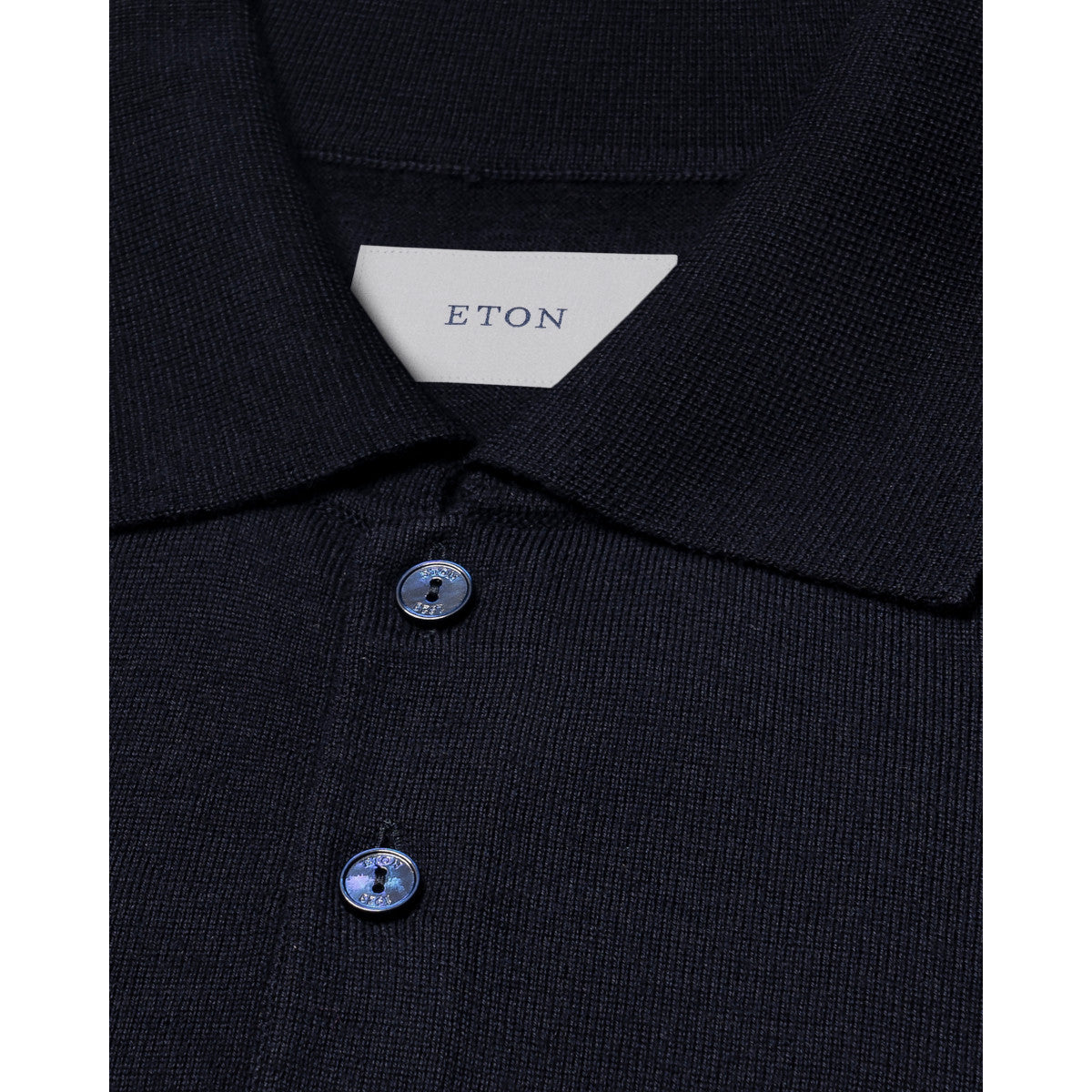 Eton Fine Knit Merino Polo Shirt 28 Navy