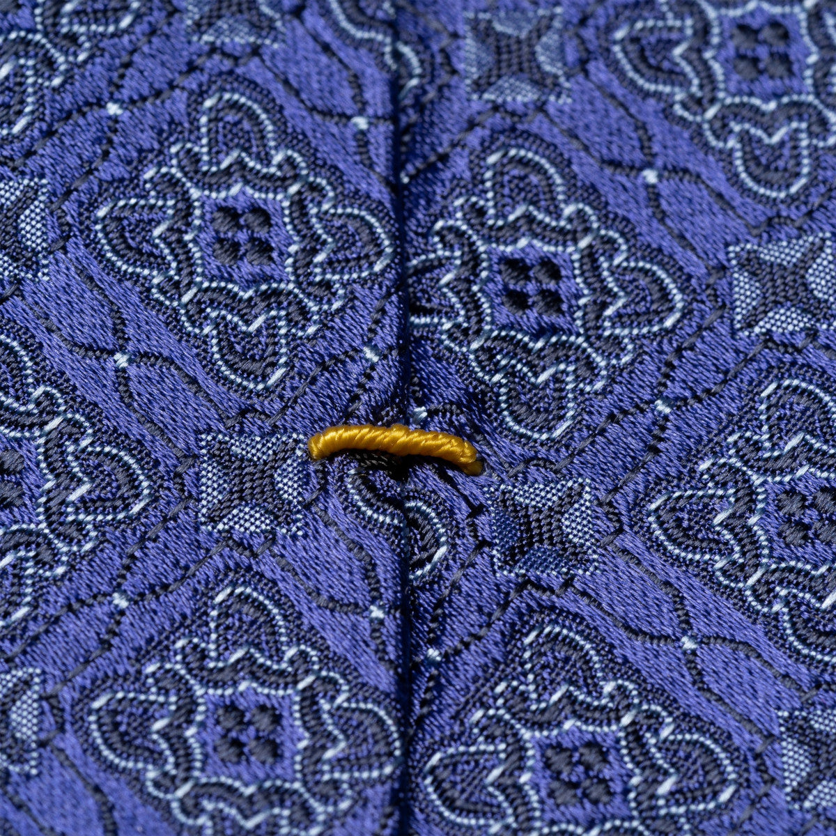 Eton Medallion Pattern Silk Tie 79 Purple
