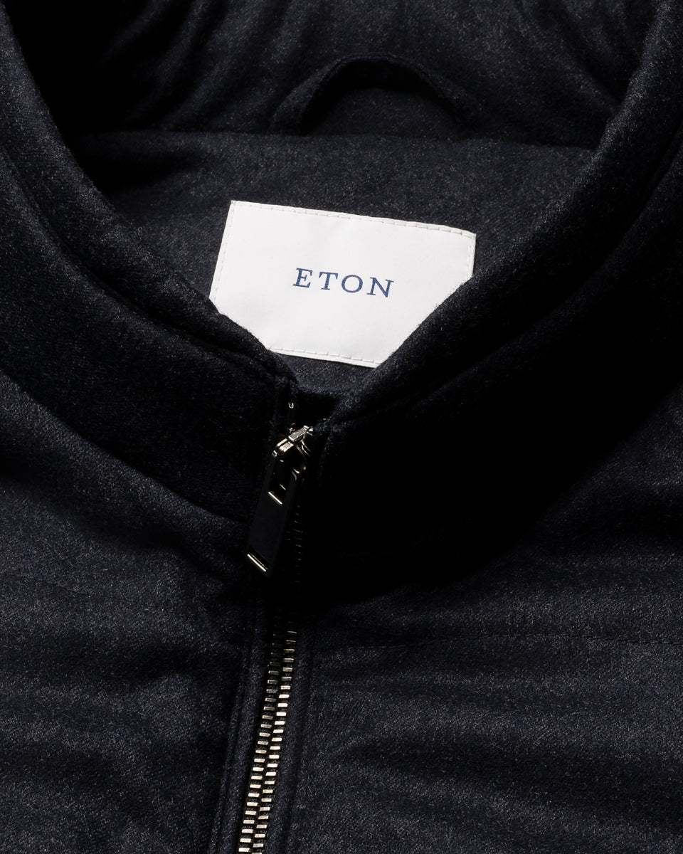 Eton Wool Padded Vest 28 Navy