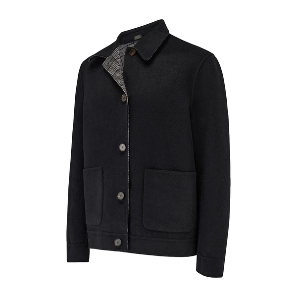 Guards London Scot Overshirt Black Check/Black