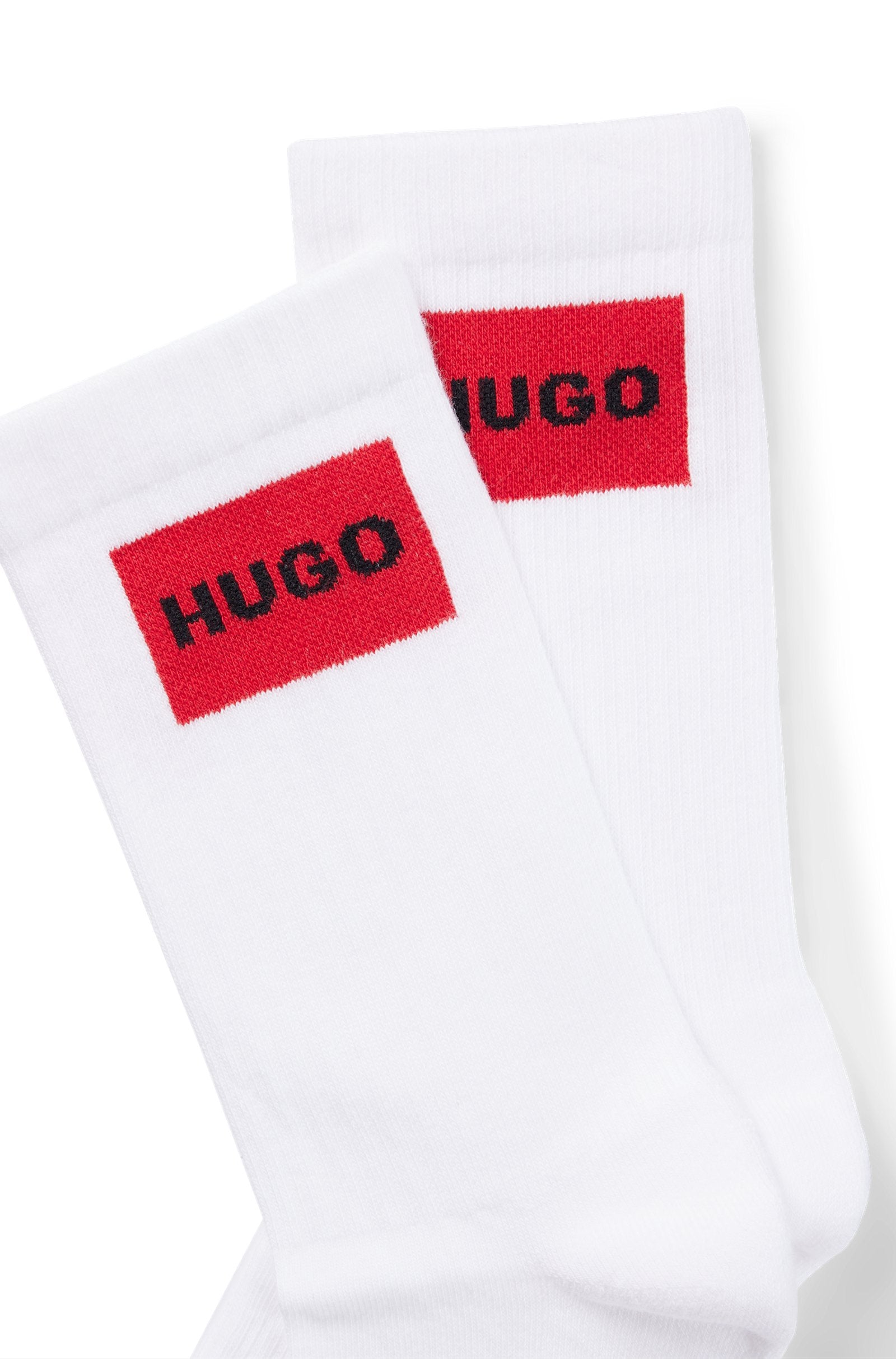 HUGO 2P QS RIB LABEL CC Socks 100 White