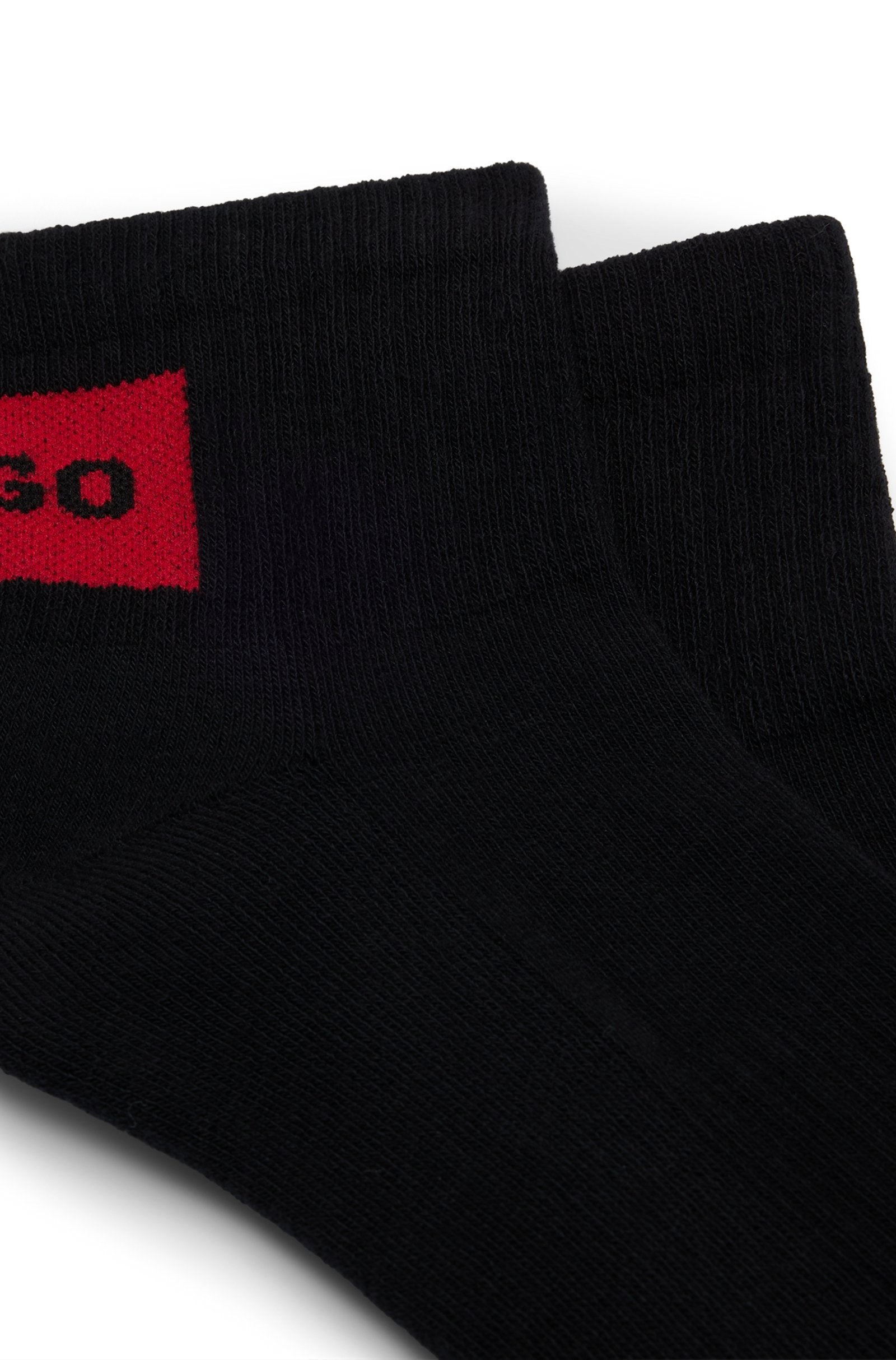 HUGO 2P SH RIB LABEL CC Socks A1-24 001 Black