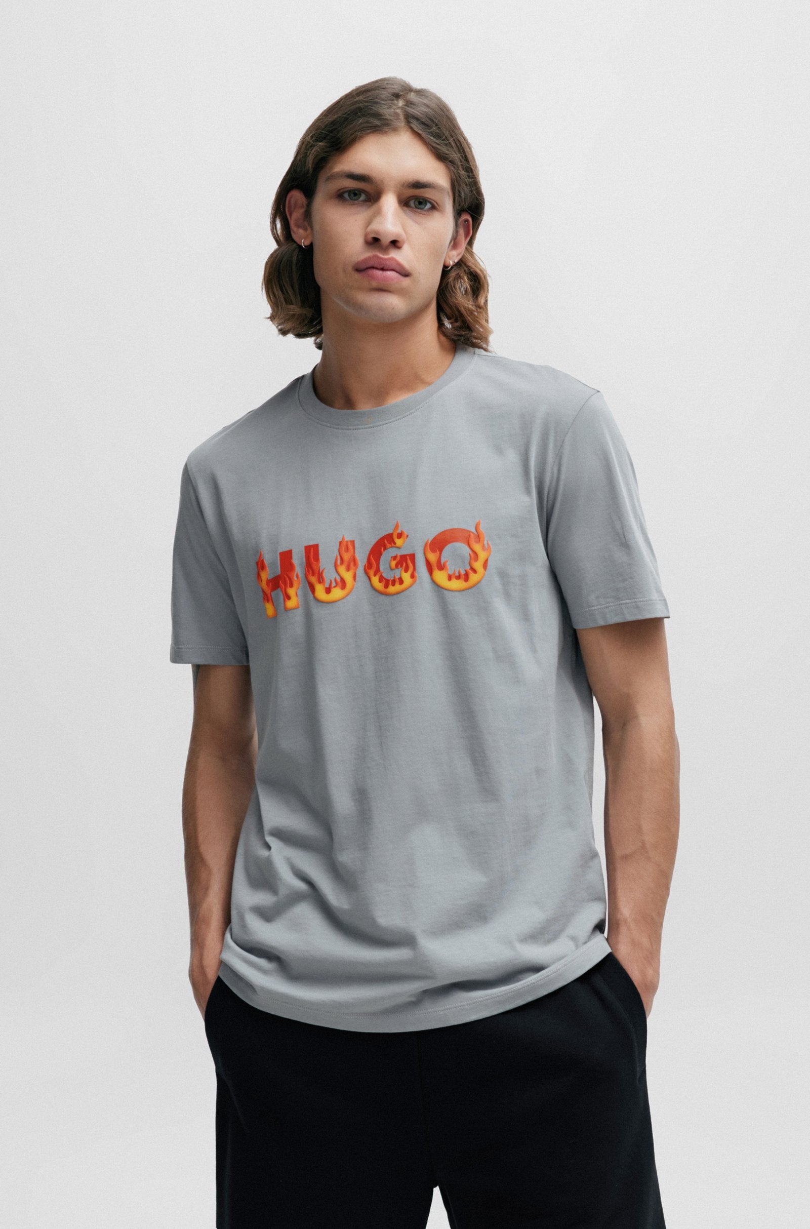HUGO Danda T-Shirt 50504542 039 Medium Grey