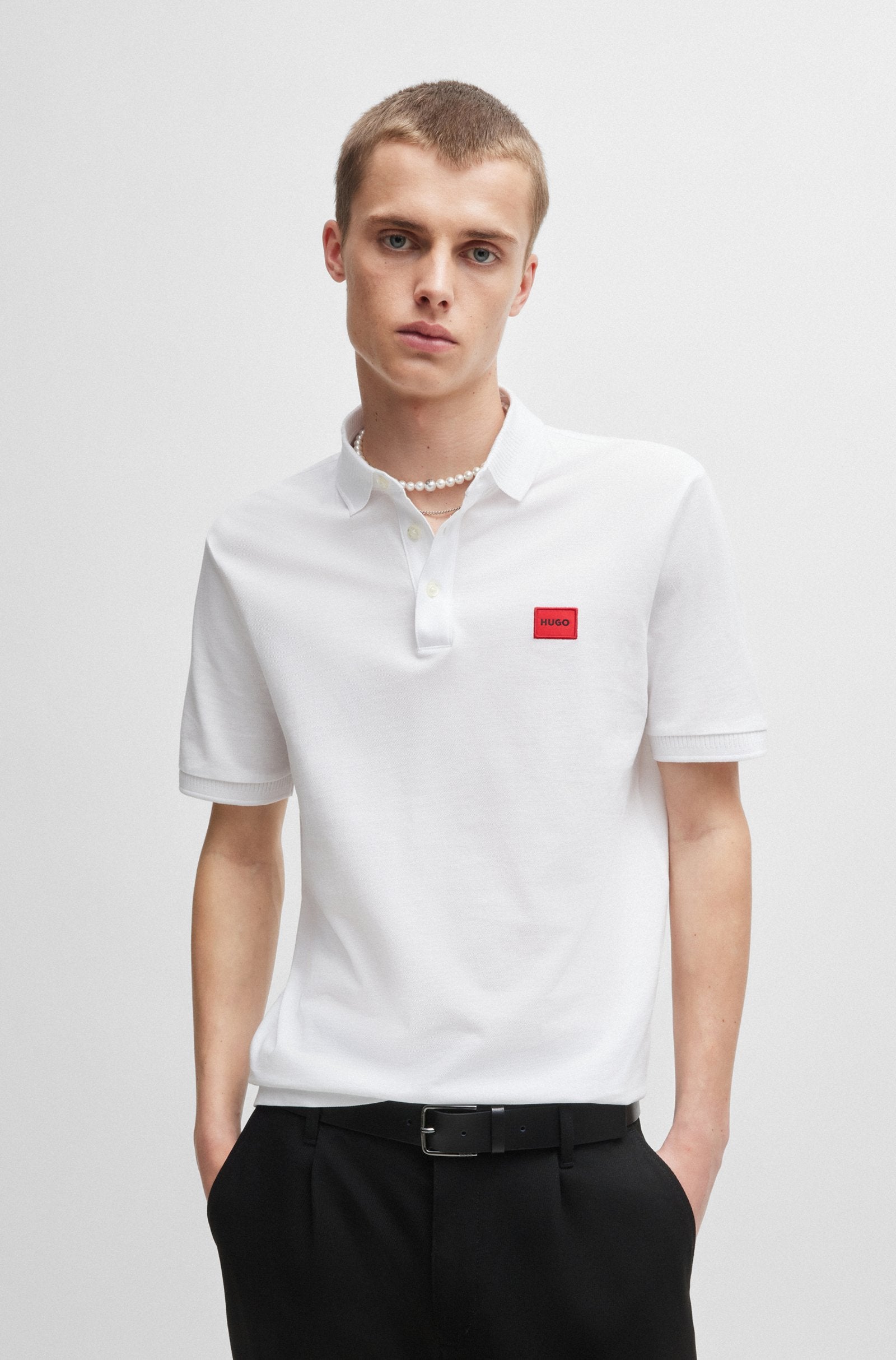 HUGO Dereso232 Polo Shirt S2-24 100 White