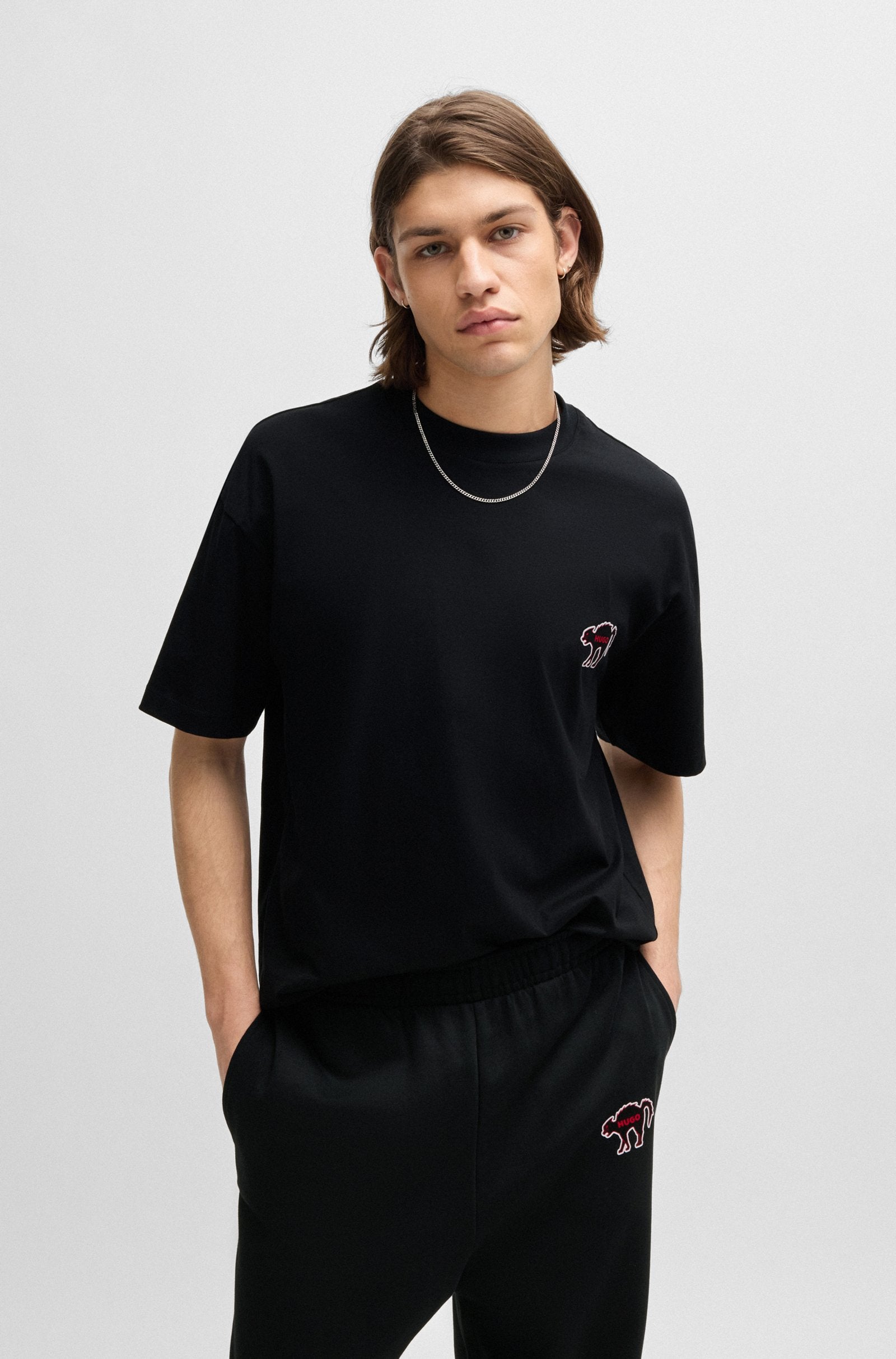 HUGO Dimonade T-Shirt 10257318 001 Black