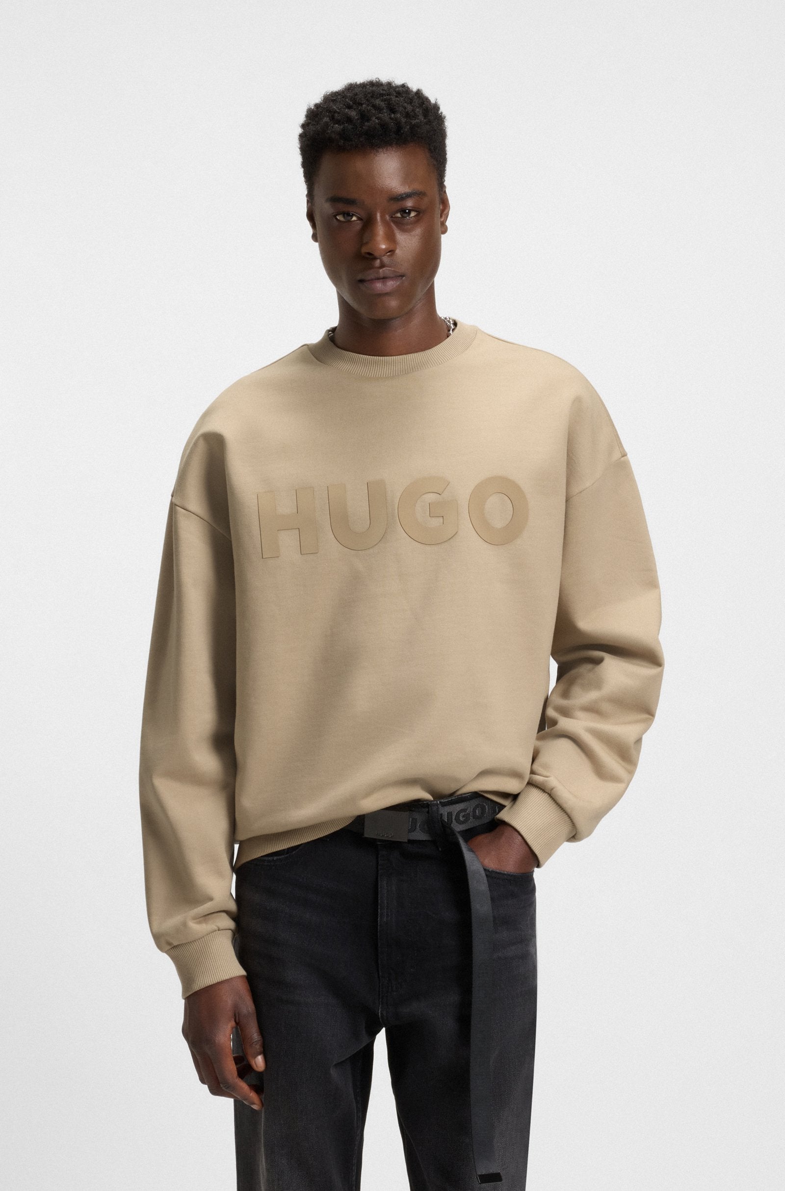 HUGO Dinex Sweatshirt 269 Medium Beige