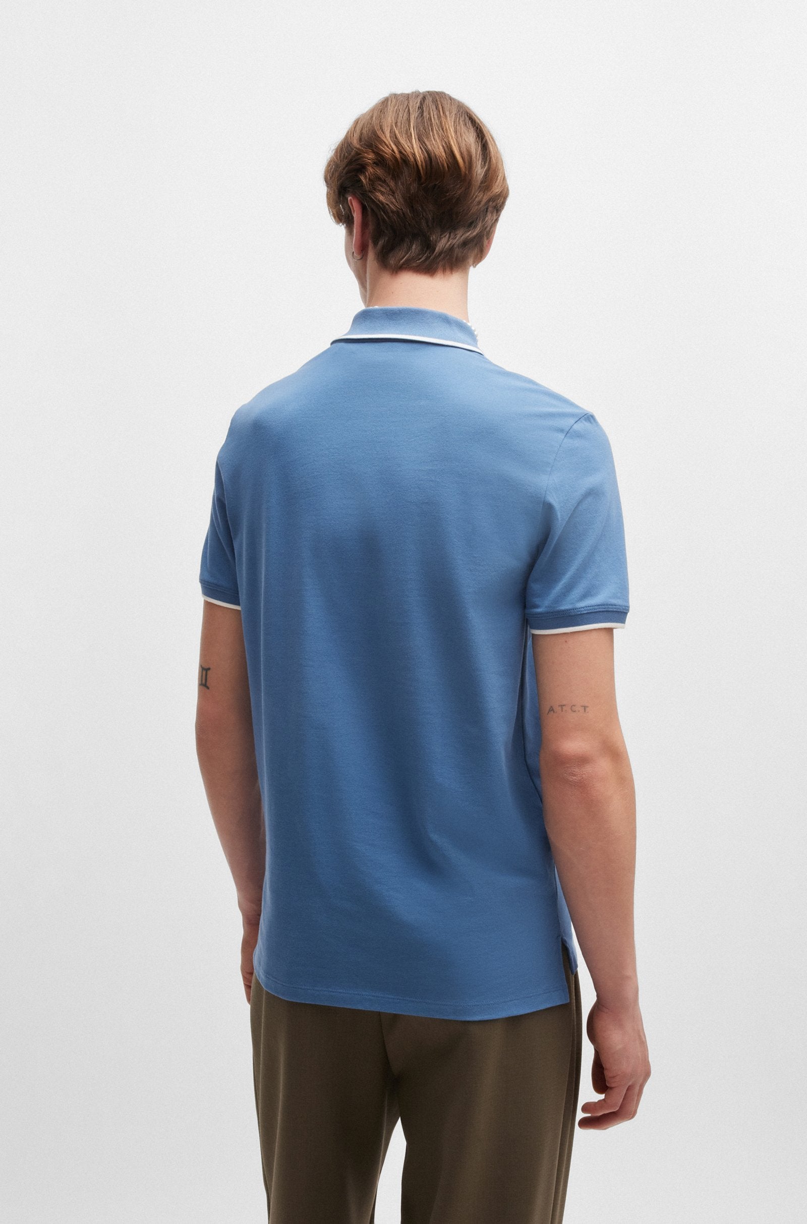 HUGO Dinoso222 Polo Shirt S2-24 427 Medium Blue