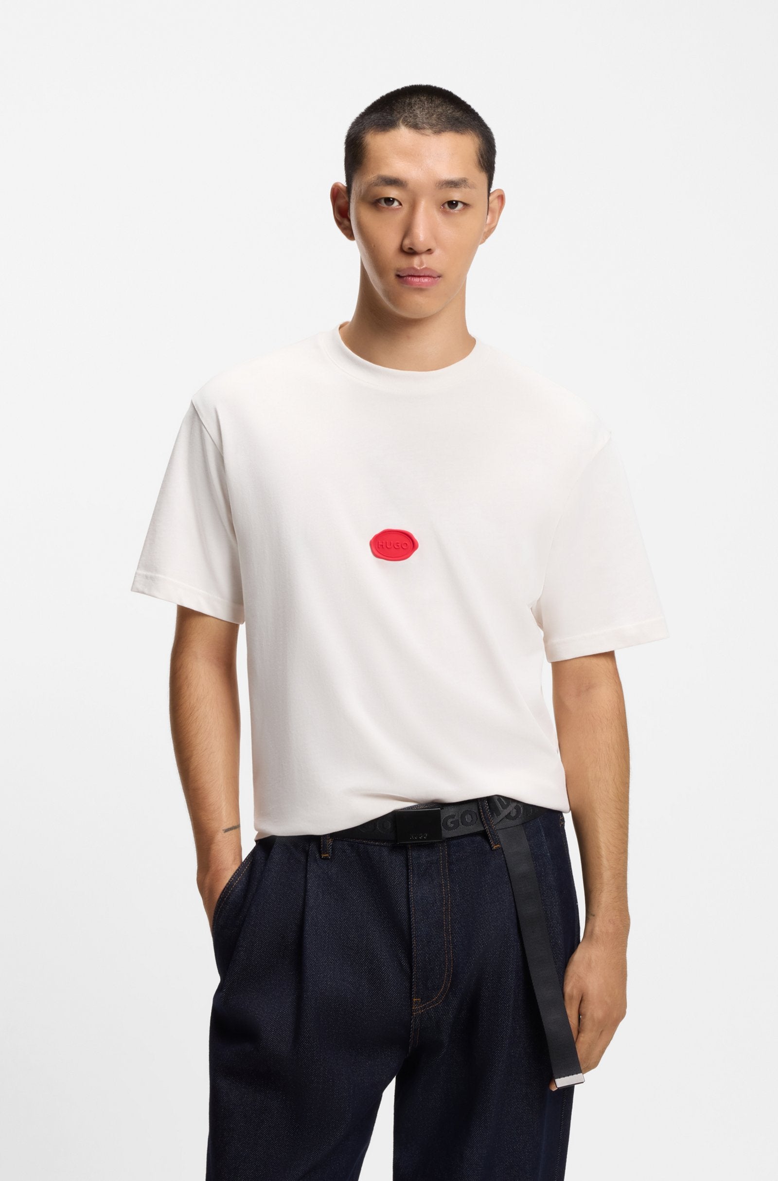 HUGO Divis T-Shirt 102 Natural