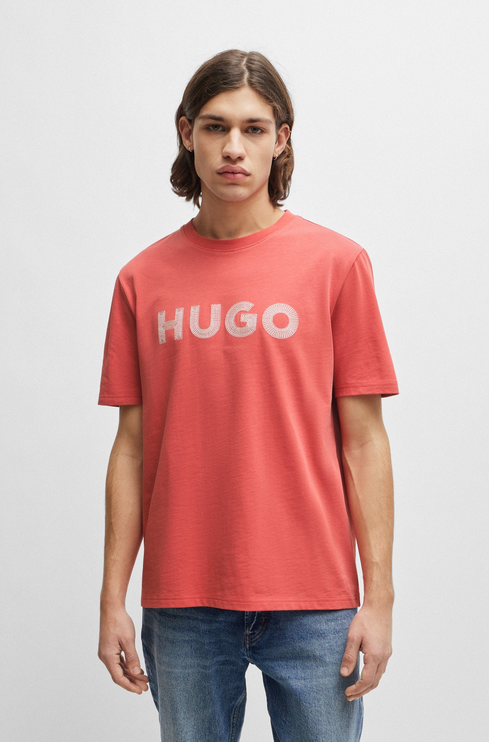 HUGO Drochet T-Shirt 612 Medium Red