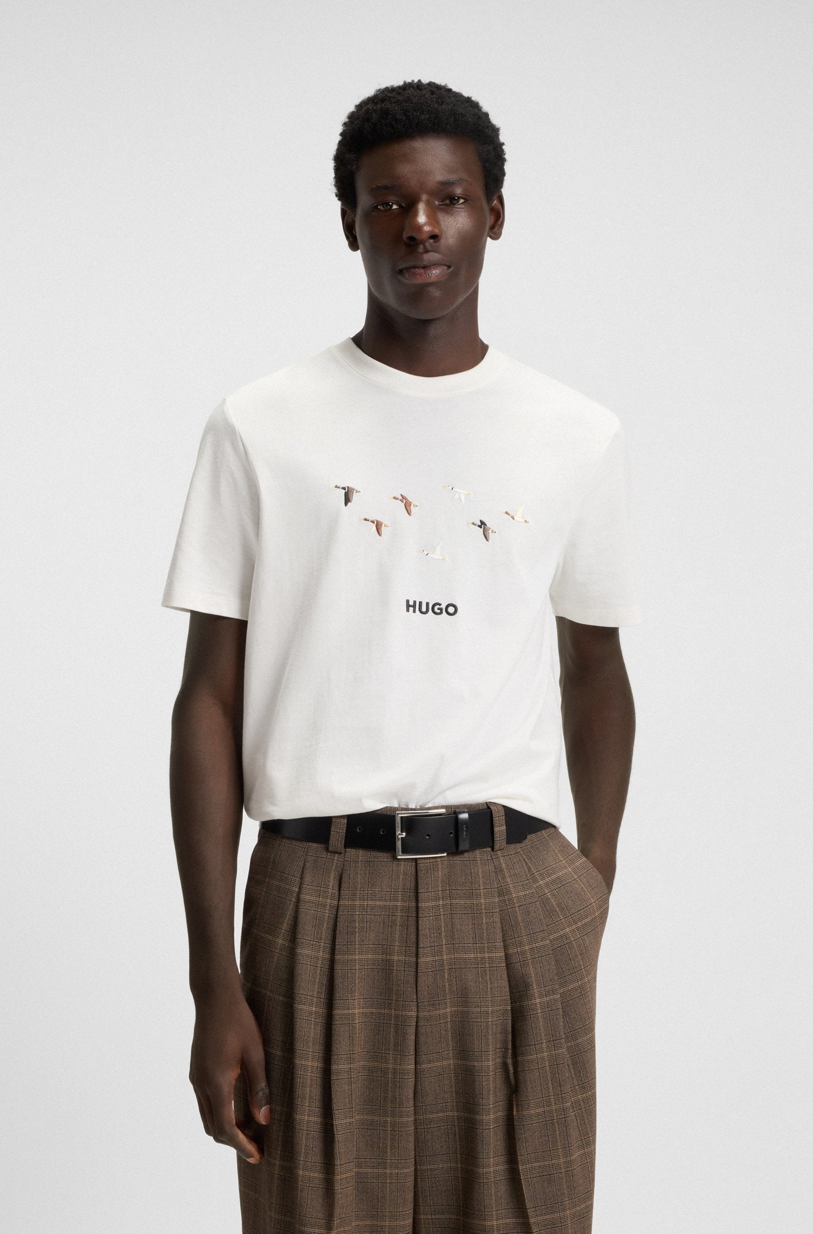 HUGO Dugolini T-Shirt 102 Natural