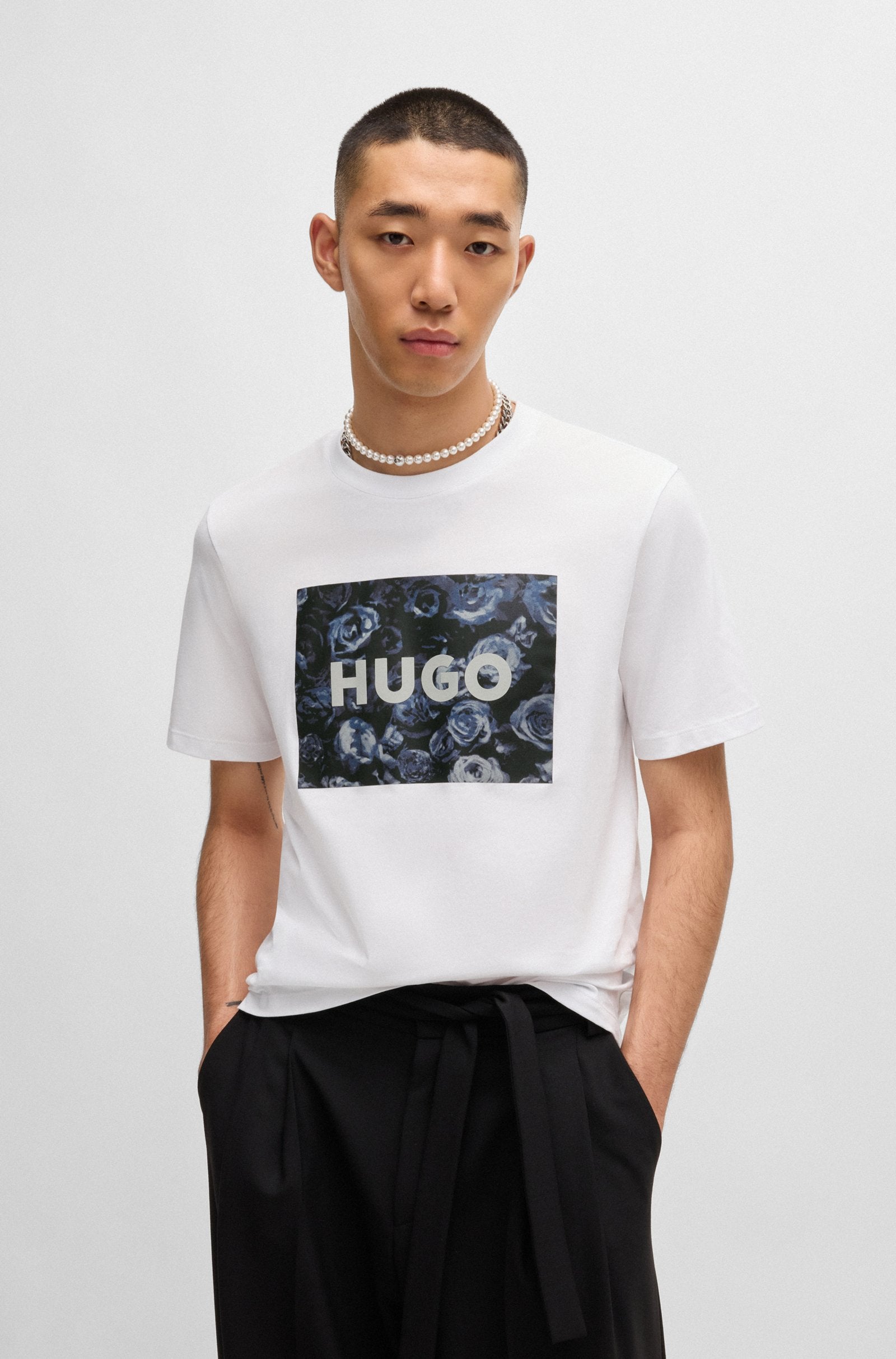 HUGO Dulive_U244 T-Shirt 100 White