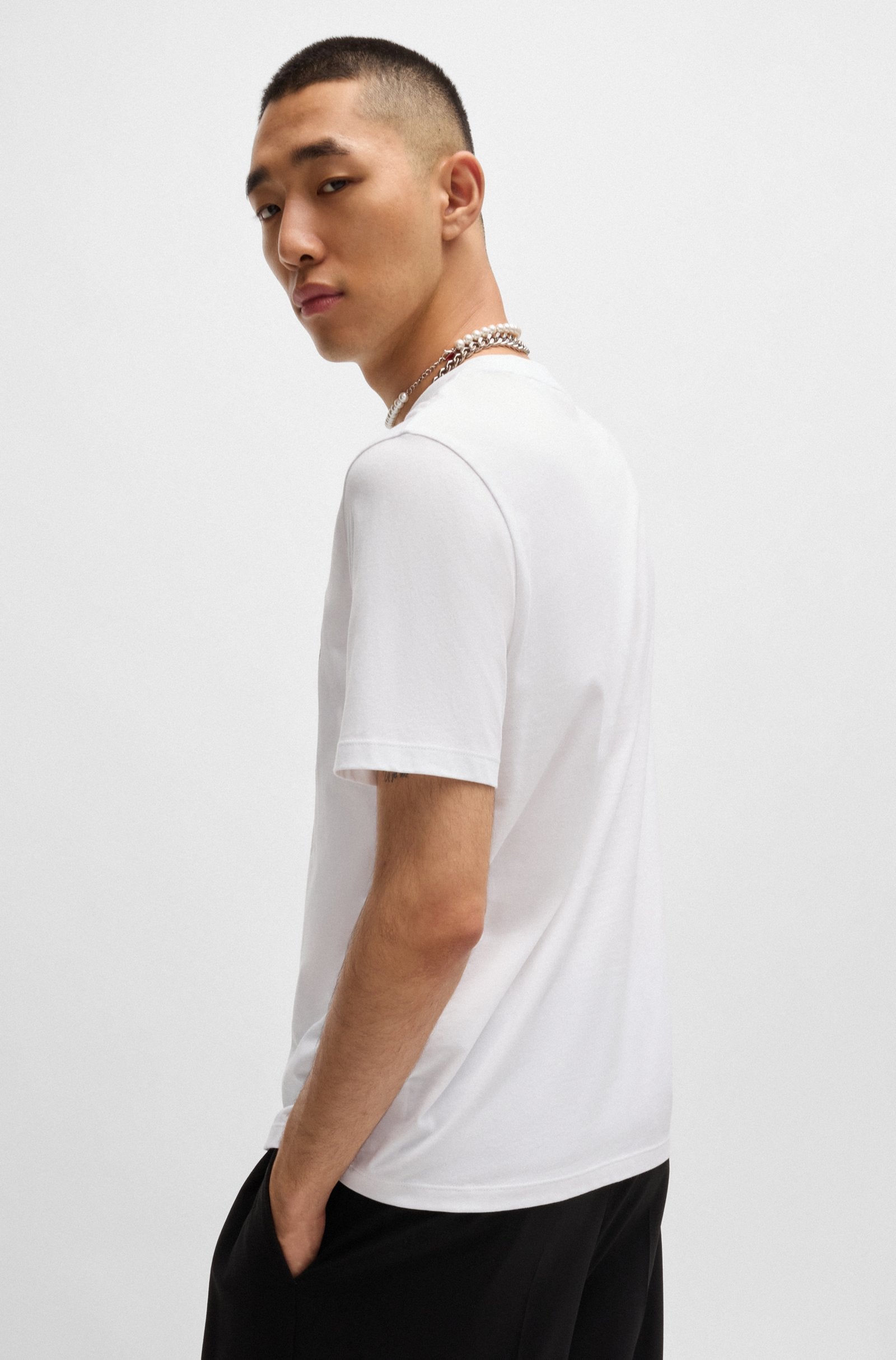 HUGO Dulive_U244 T-Shirt 100 White