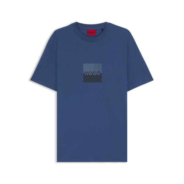 HUGO Dusplit T-Shirt 427 Medium Blue