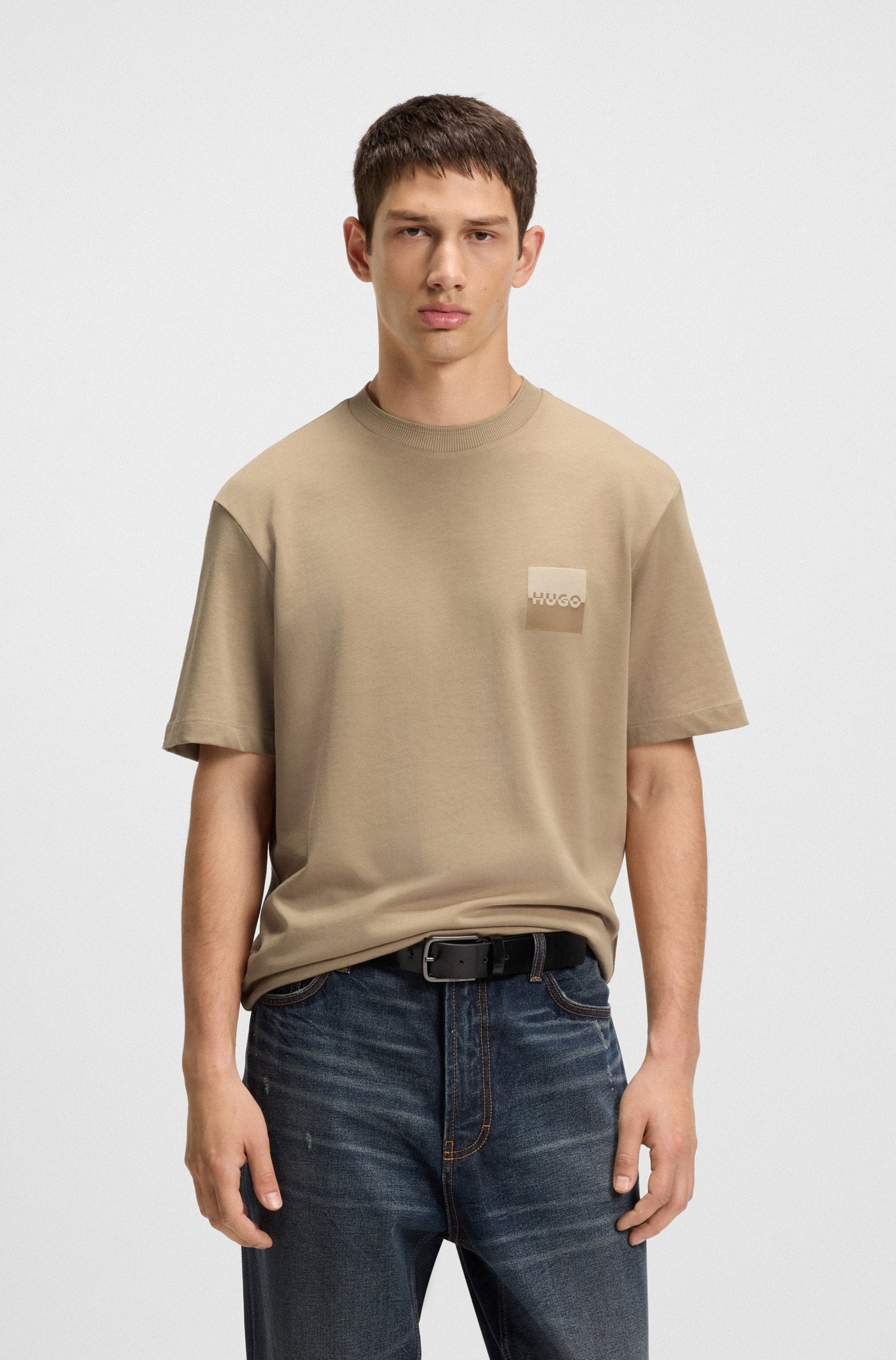 HUGO Dusplito T-Shirt 269 Medium Beige