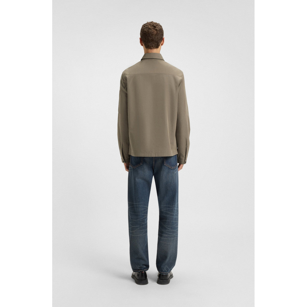 HUGO Emmond Overshirt 032 Medium Grey