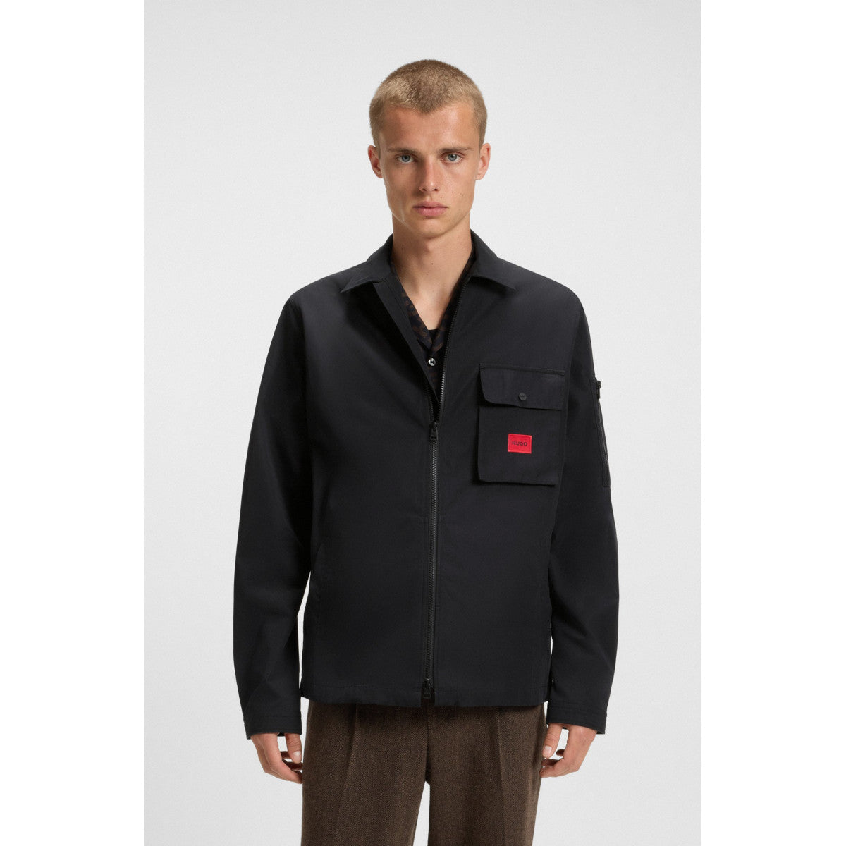 HUGO Emmond Overshirt A1-25 001 Black