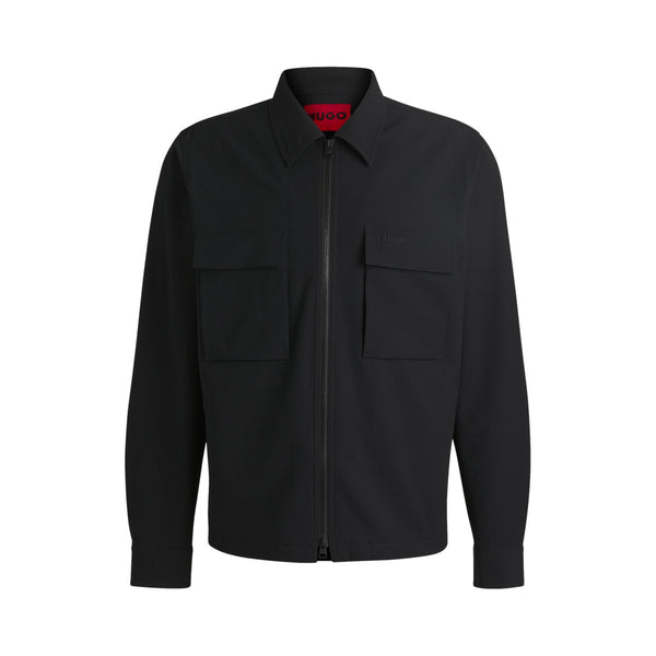 HUGO Eselio Overshirt  001 Black