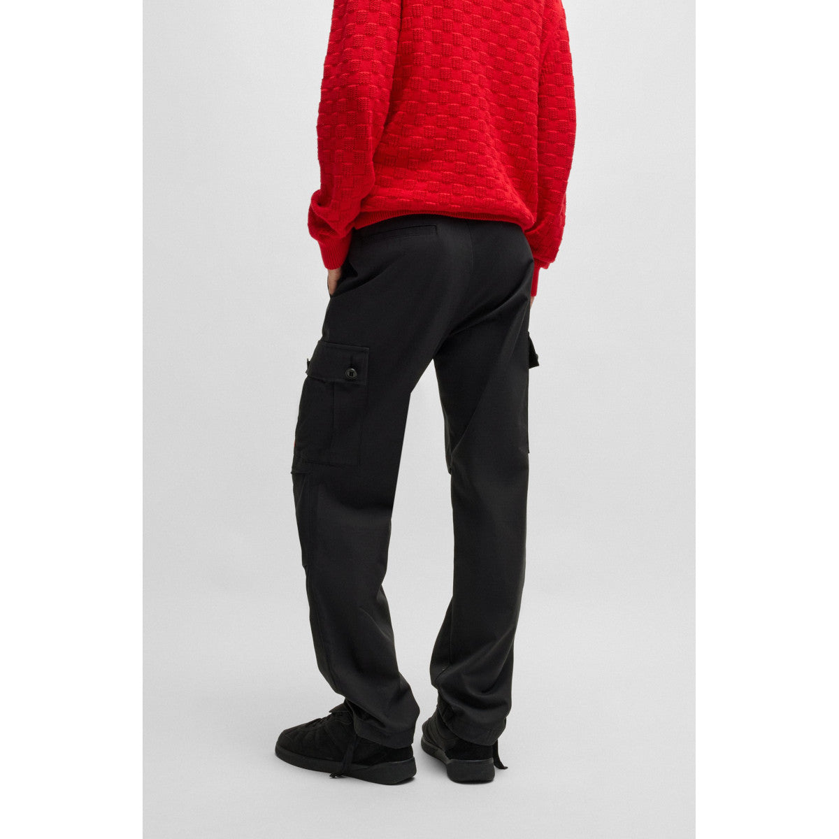 HUGO Garlo233 Cargo Trousers 001 Black