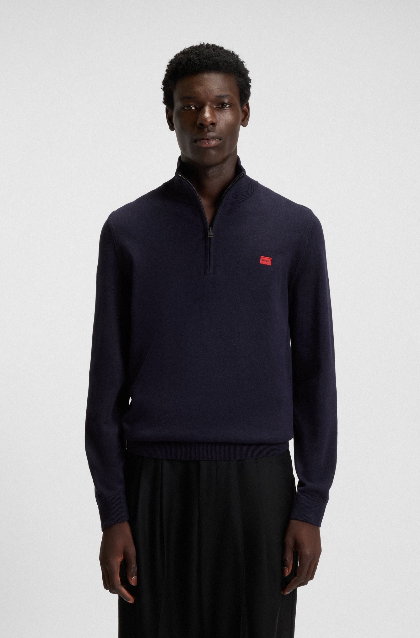 HUGO San Quintus_C Sweater A1-25 418 Navy