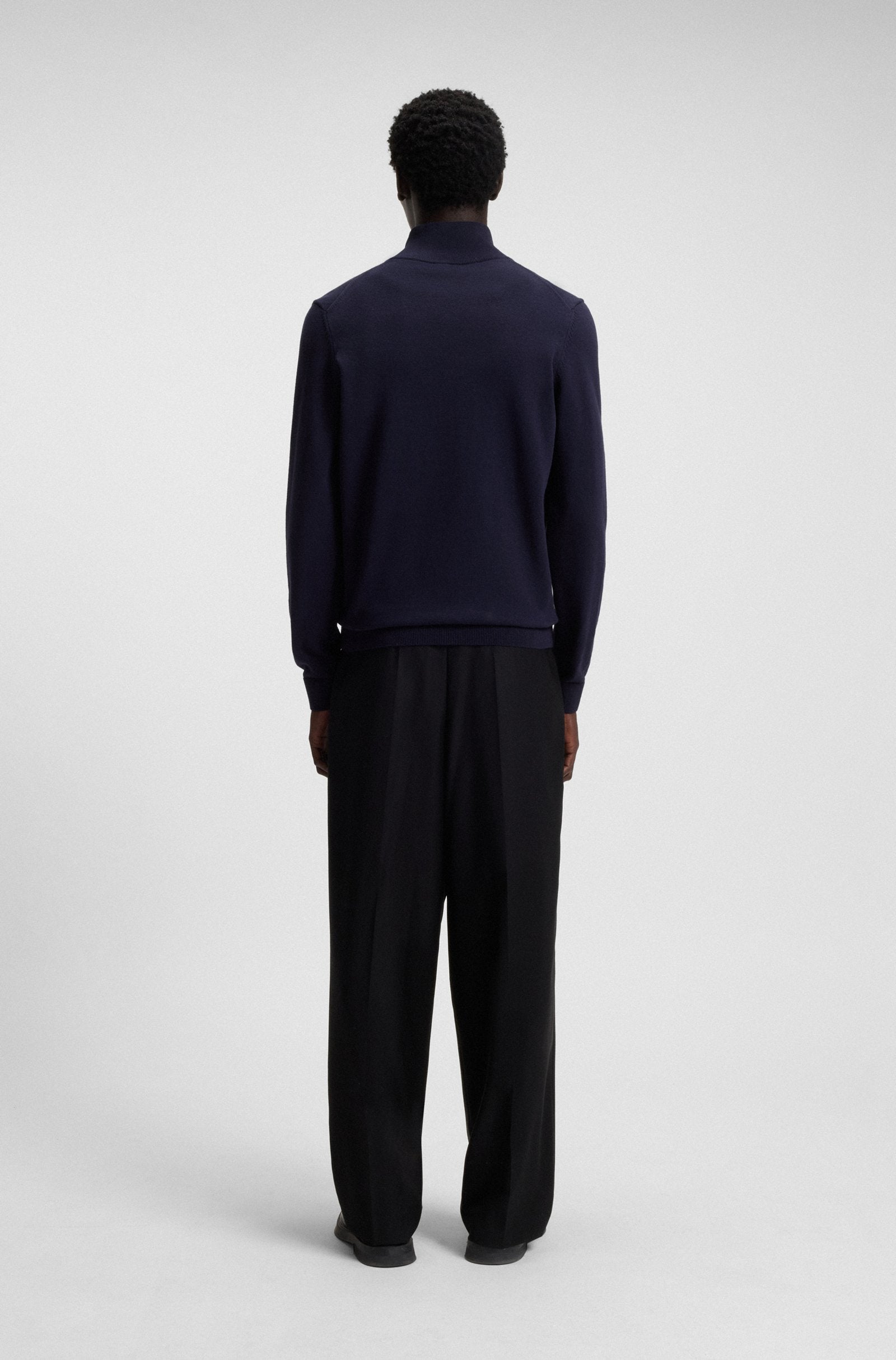 HUGO San Quintus_C Sweater A1-25 418 Navy
