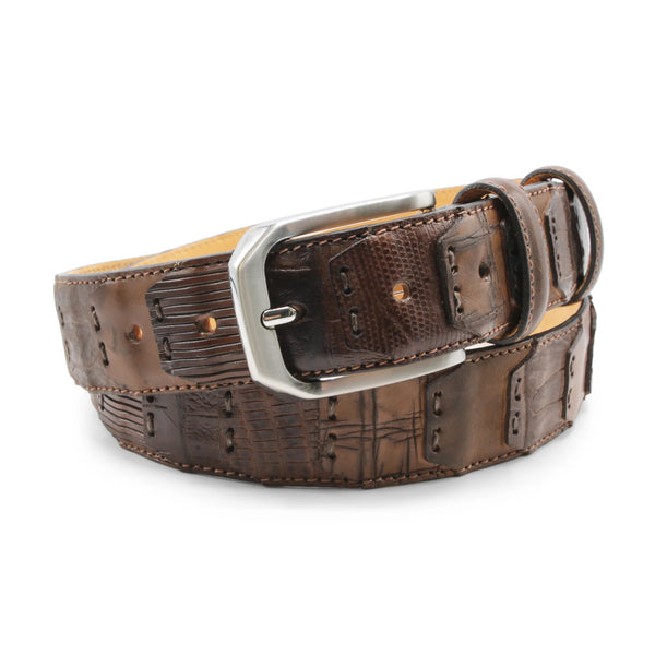 Huxley Tanner Maradona Tonal Patchwork Belt 002 Brown