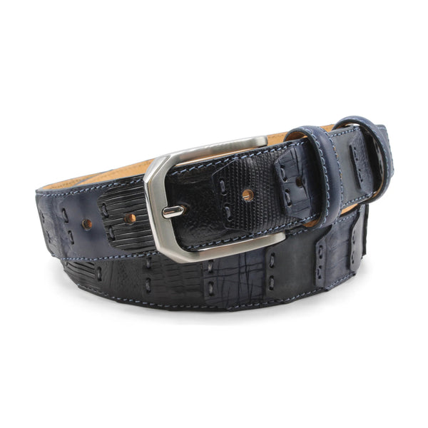 Huxley Tanner Maradona Tonal Patchwork Belt 003 Navy