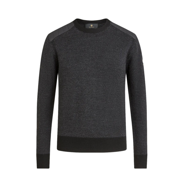 Belstaff Kerrigan Crewneck Jumper A1-24 Black/Charcoal