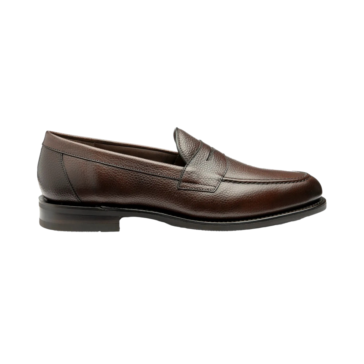 Loake Imperial Saddle Loafer Dark Brown Grain