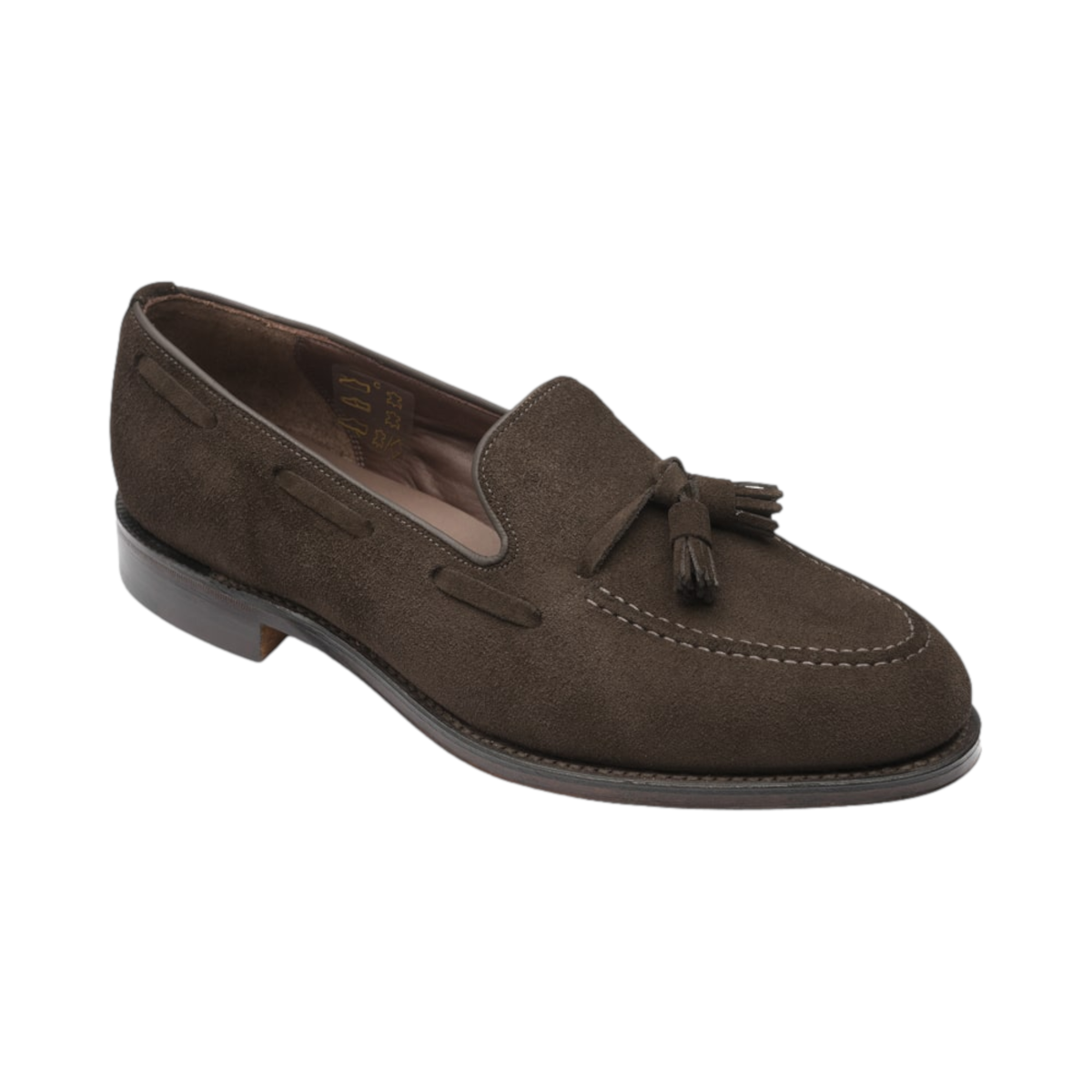 Loake Russel Tassle Loafer Choc Brown Suede