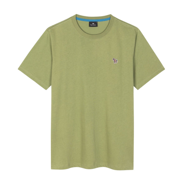 PS Paul Smith Regular Fit SS Zebra T-Shirt 36D Green