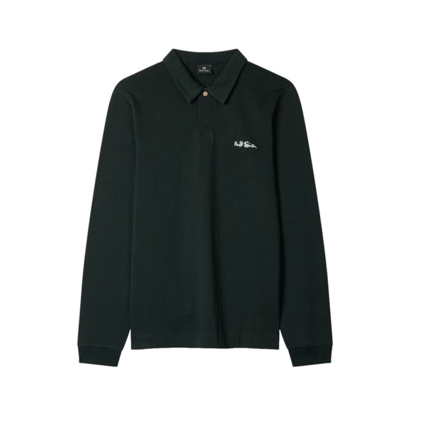 PS Paul Smith LS PS Emb Polo Shirt 38 Green