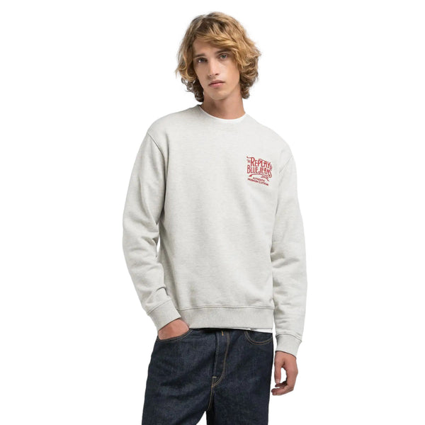 Replay Blue Jeans Sweatshirt M06 Light Grey