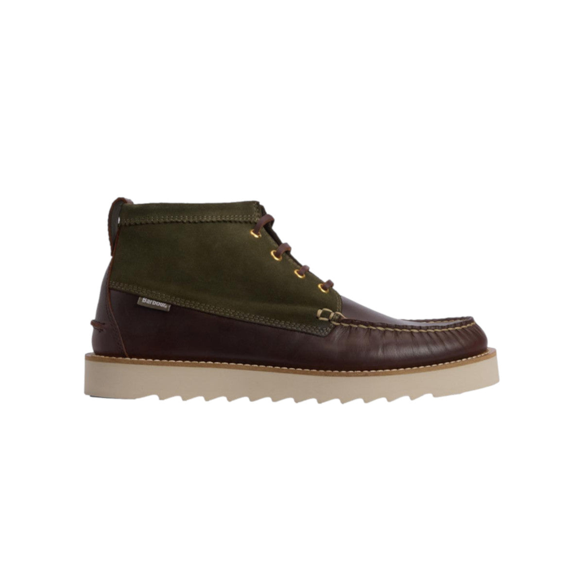 Barbour Hadston Boot Chukka Boots OL32 Olive/Dark Brown