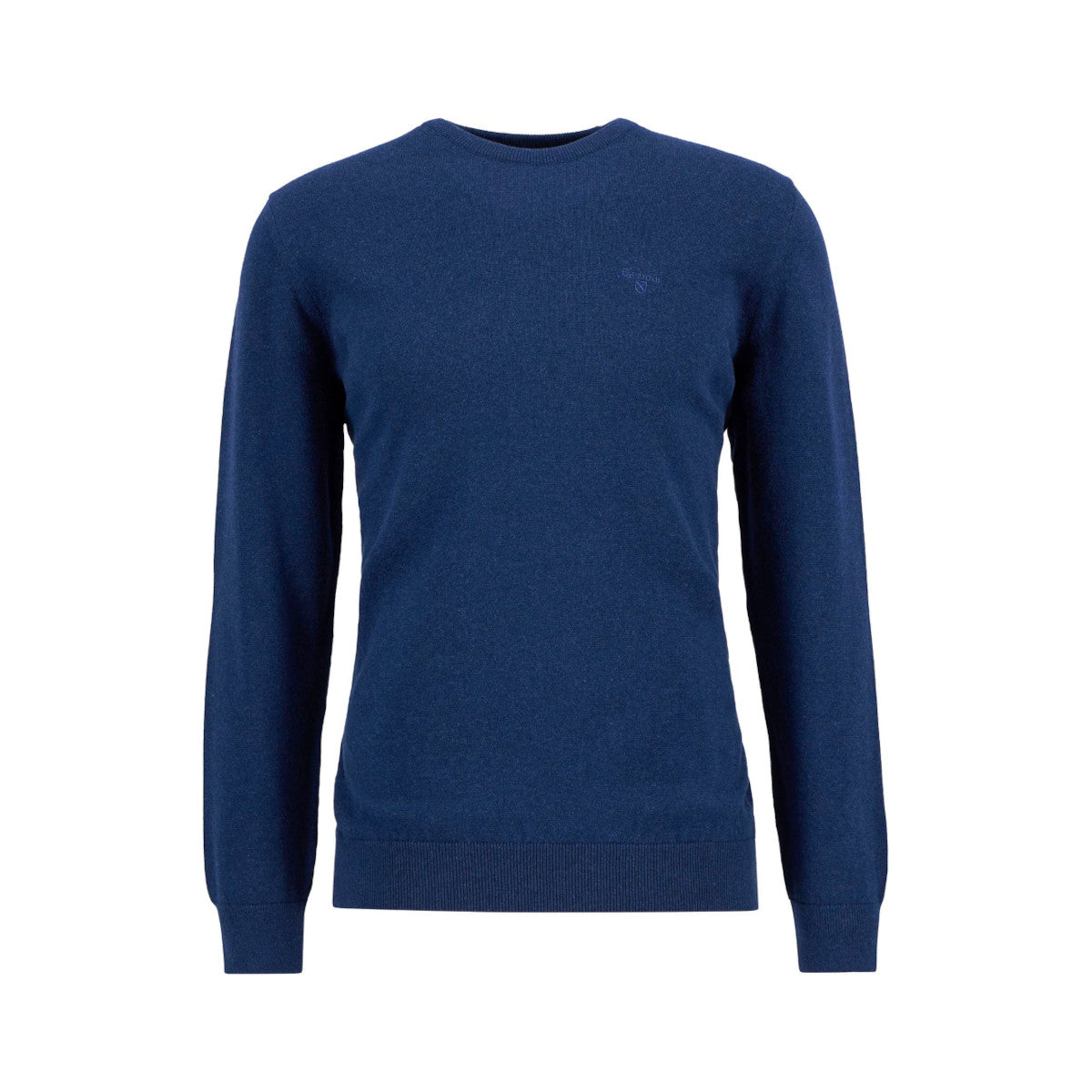 Barbour Pima Cotton Crew Neck Sweater BU11 Inky Marl
