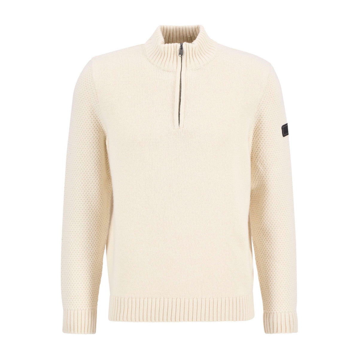 Barbour International Enfield Funnel Neck Sweater WH32  Whisper White