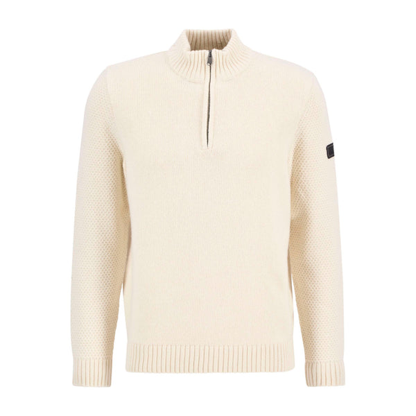 Barbour International Enfield Funnel Neck Sweater WH32  Whisper White