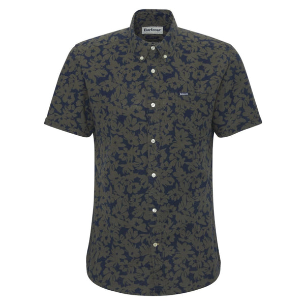 Barbour Sidmouth Printed SS Shirt NY91 Navy