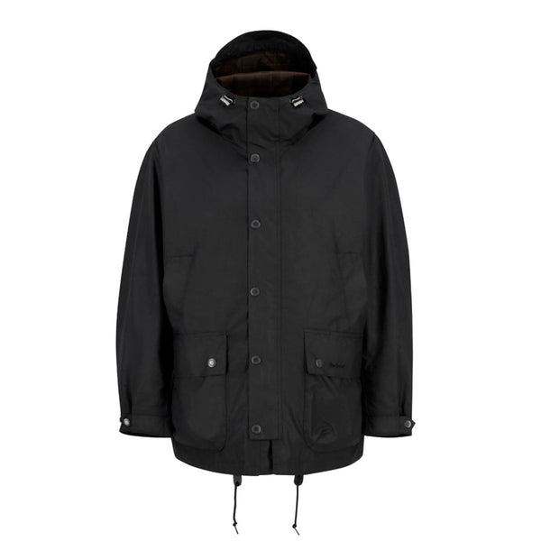 Barbour Tide Hood Wax Jacket BK71 Black
